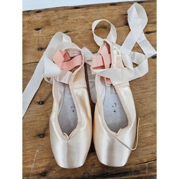 New Grishko Maya Pointe Ballet Shoes Size 5.0 Med Pink - Picture 3 of 8